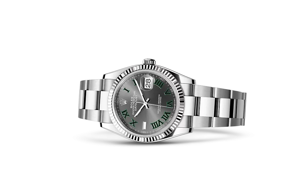 ROLEX DATEJUST OYSTER, 36 MM, OYSTERSTEEL AND WHITE GOLD
