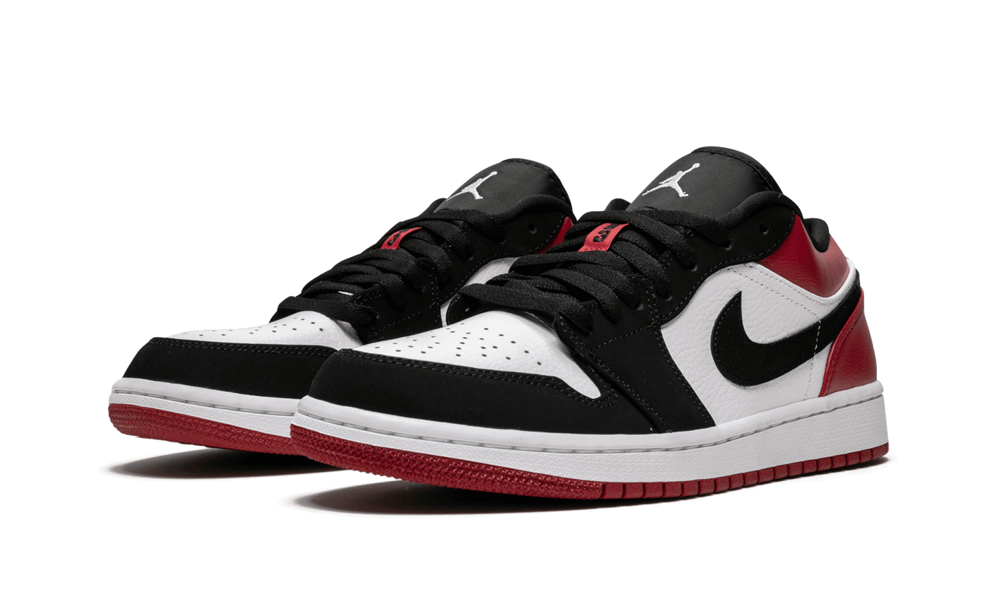 Air Jordan 1 Low Black Toe WHITE/BLACK-GYM RED
