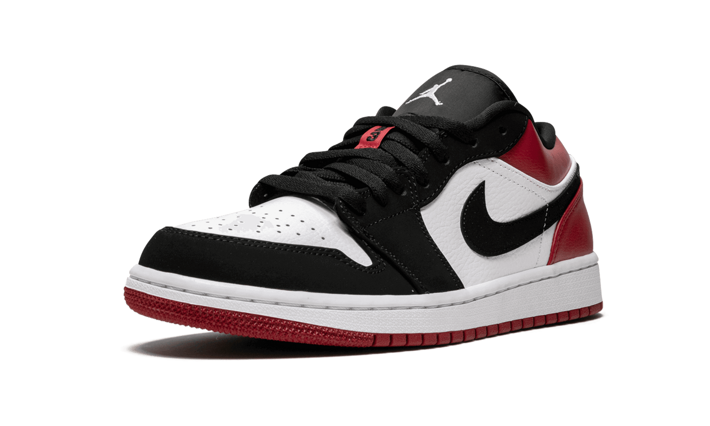 Air Jordan 1 Low Black Toe WHITE/BLACK-GYM RED