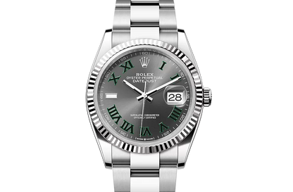 ROLEX DATEJUST OYSTER, 36 MM, OYSTERSTEEL AND WHITE GOLD